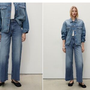 NWT mango catherin cutlotte high rise size 8 jeans